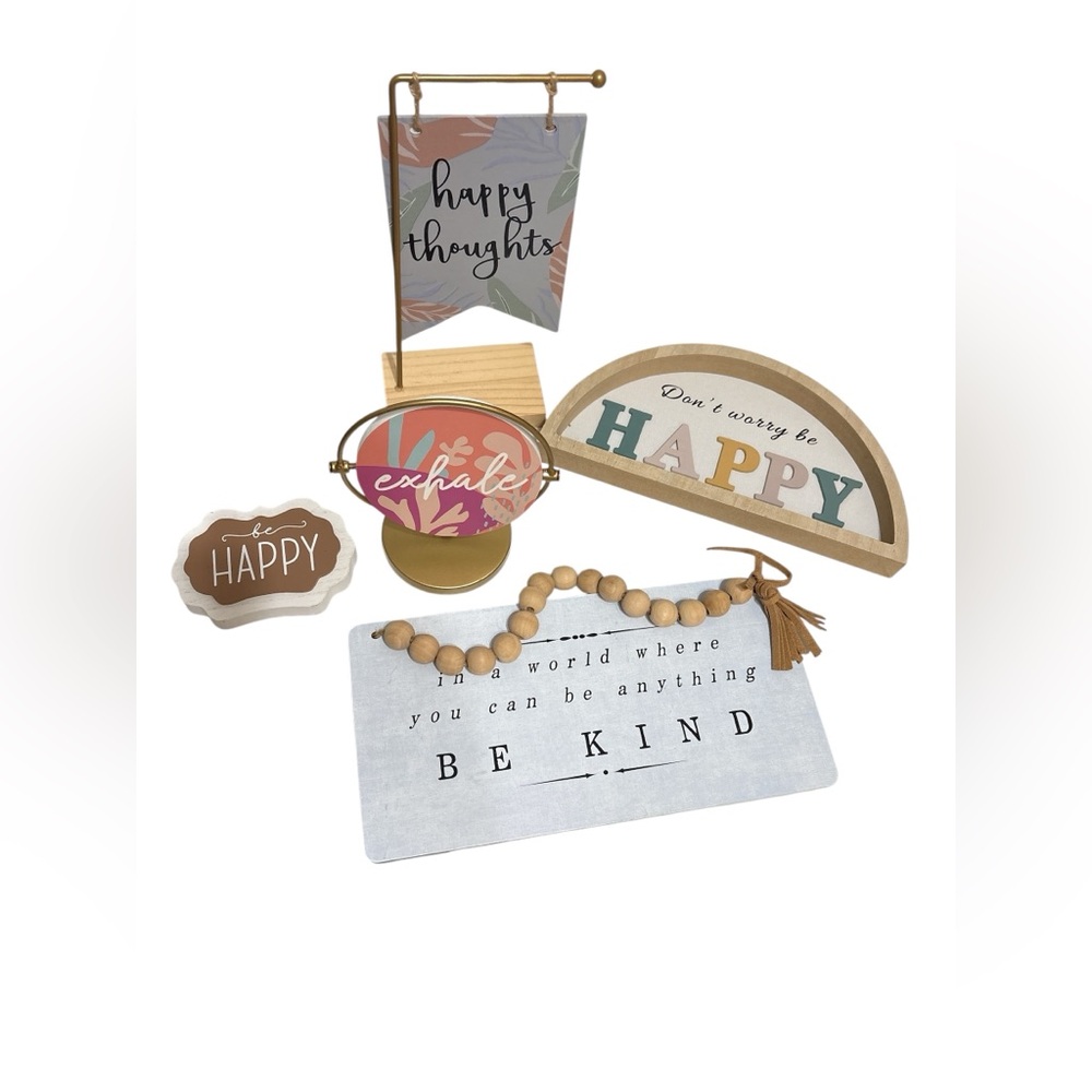 Decorative Shelf Accent Set (5)- Multicolor